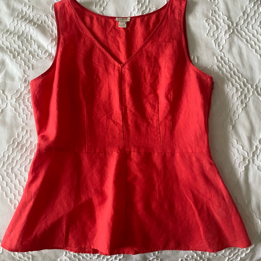JCrew size 8 peplum tank